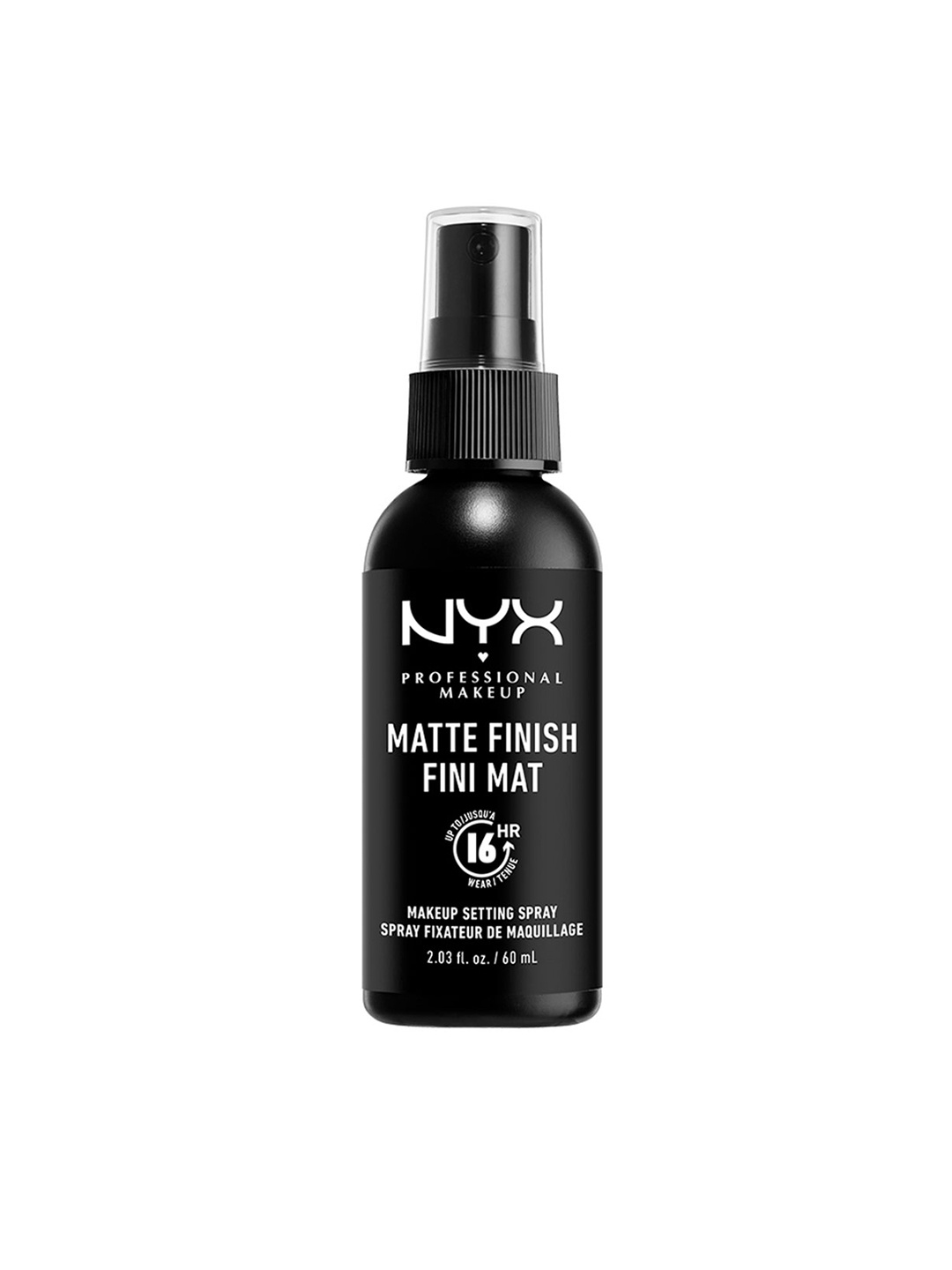 

NYX PROFESSIONAL MAKEUP Long Lasting Matte Finish Makeup Setting Spray - 60 ml, Black