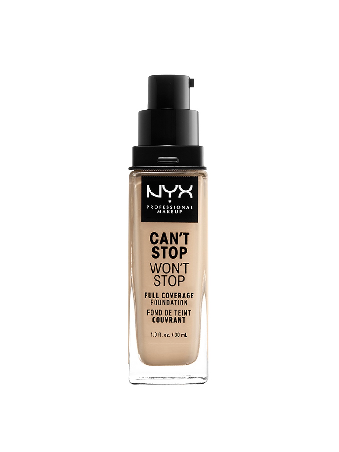 

NYX PROFESSIONAL MAKEUP Cant Stop Wont Stop Full Coverage Foundation 30ml - Nude 6.5