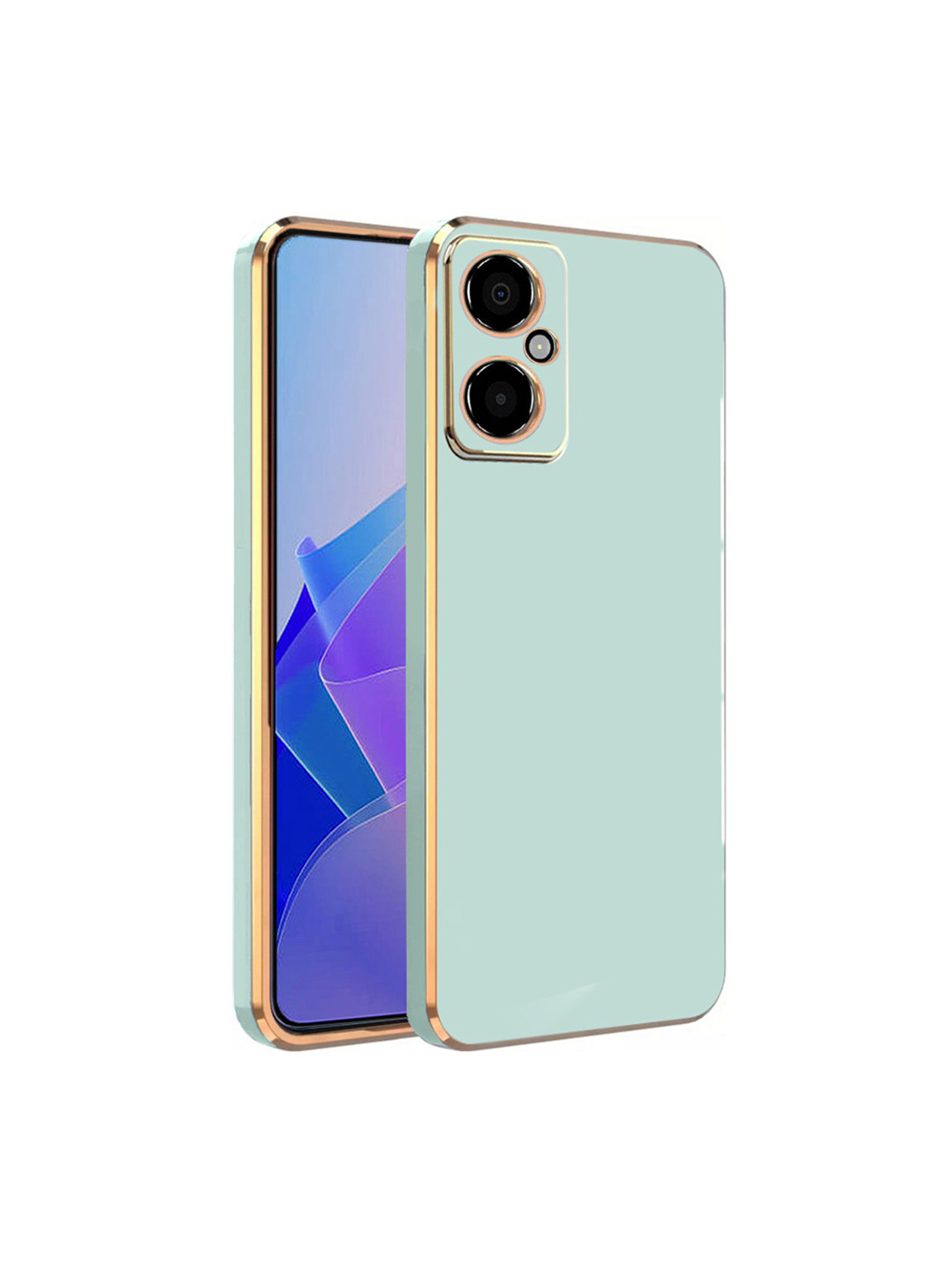 

Karwan Electroplated Poco M4 Phone Back Case, Green