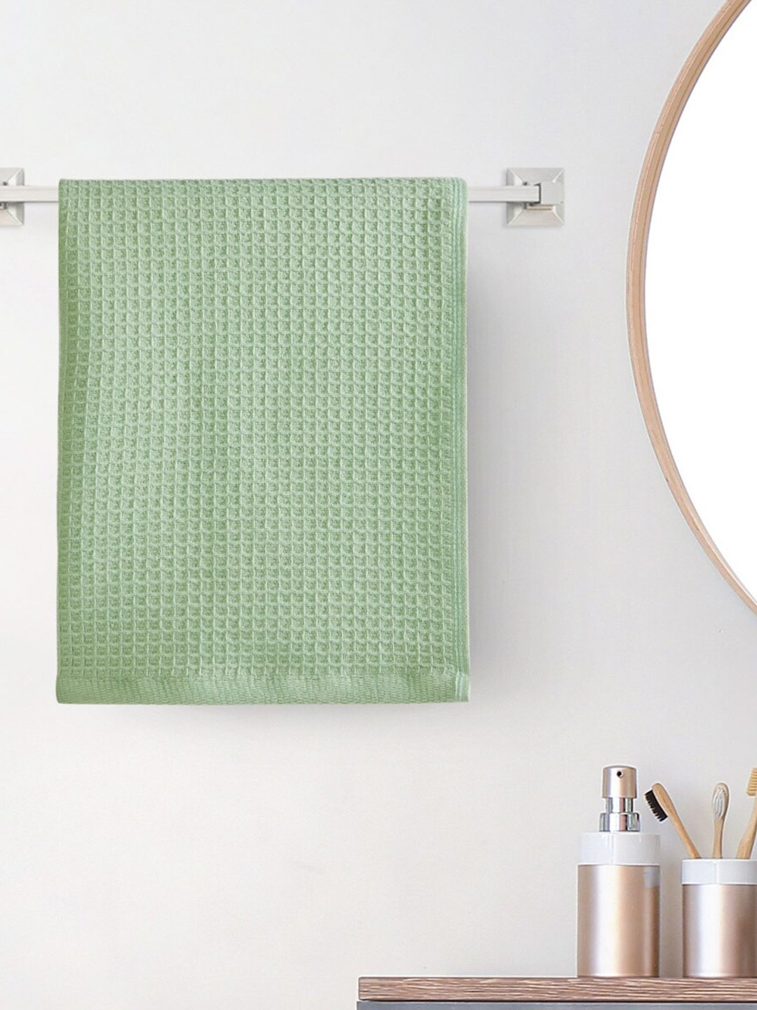 

Home Centre Nova-Roman Empire Soft Cotton Hand Towel, Green