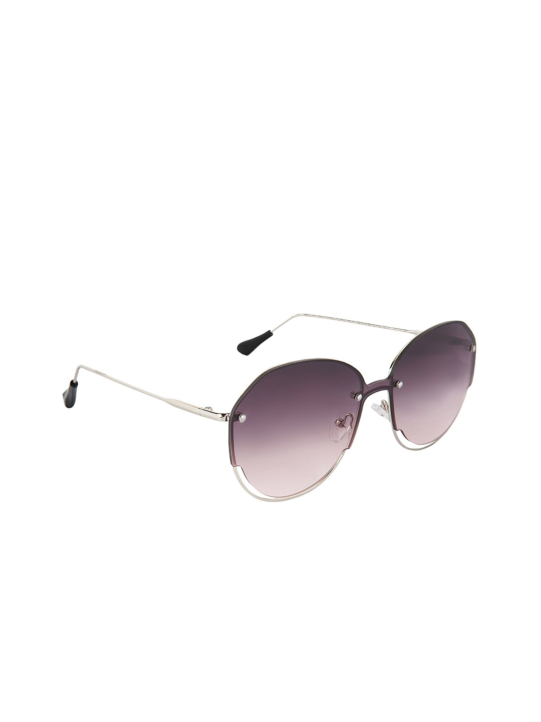 

GIORDANO Women Brown Lens & Silver-Toned Round Sunglasses with Polarised Lens