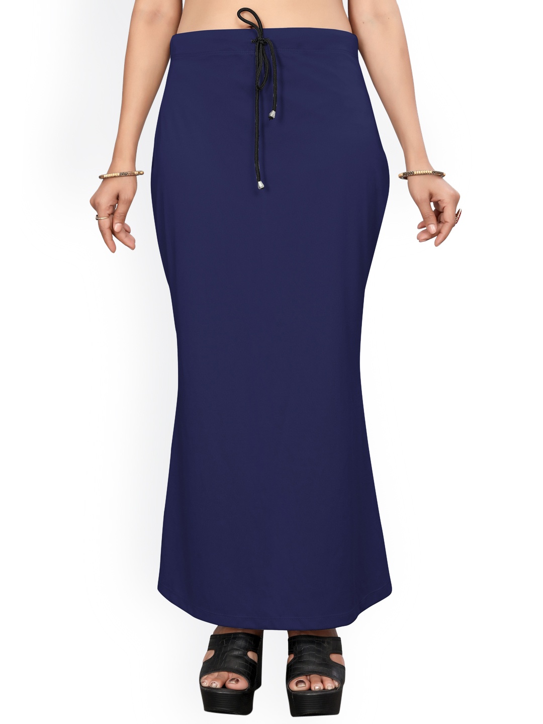 

ASPORA Breathable Mid-Rise Saree Shapewear, Navy blue