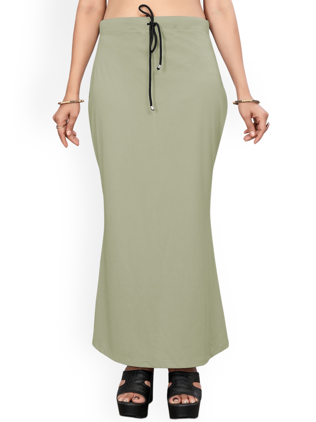 

ASPORA Breathable Mid-Rise Saree Shapewear, Green