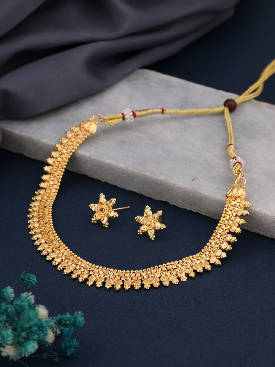 

Vita Bella Gold-Plated Necklace & Earrings