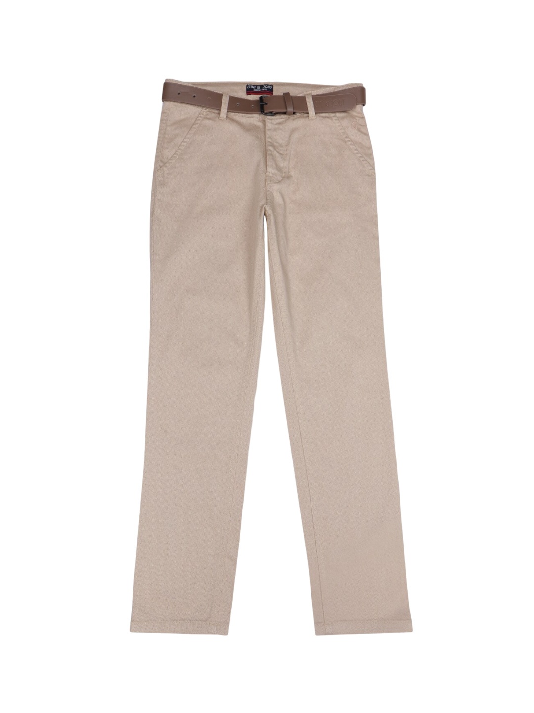 

Gini and Jony Boys Cotton Chinos Trousers, Beige