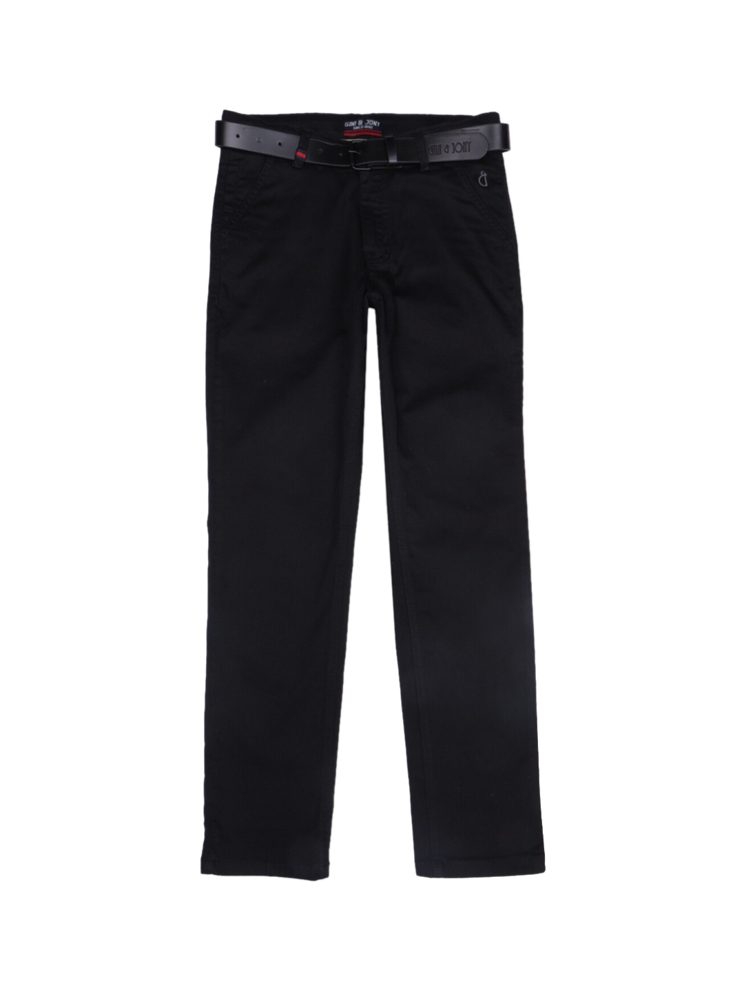 

Gini and Jony Boys Cotton Regular Trousers, Black
