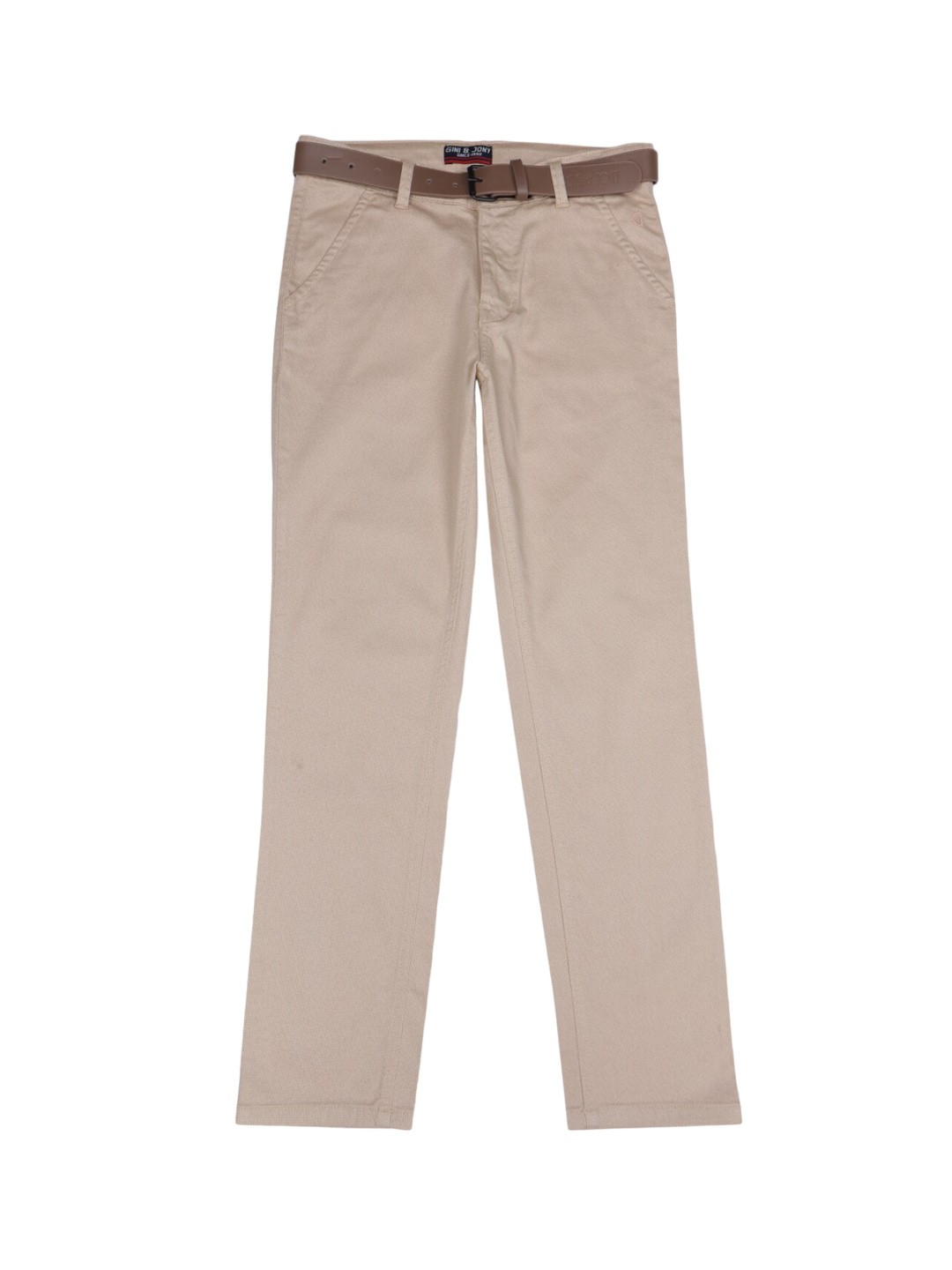 

Gini and Jony Boys Cotton Chinos Trousers, Beige