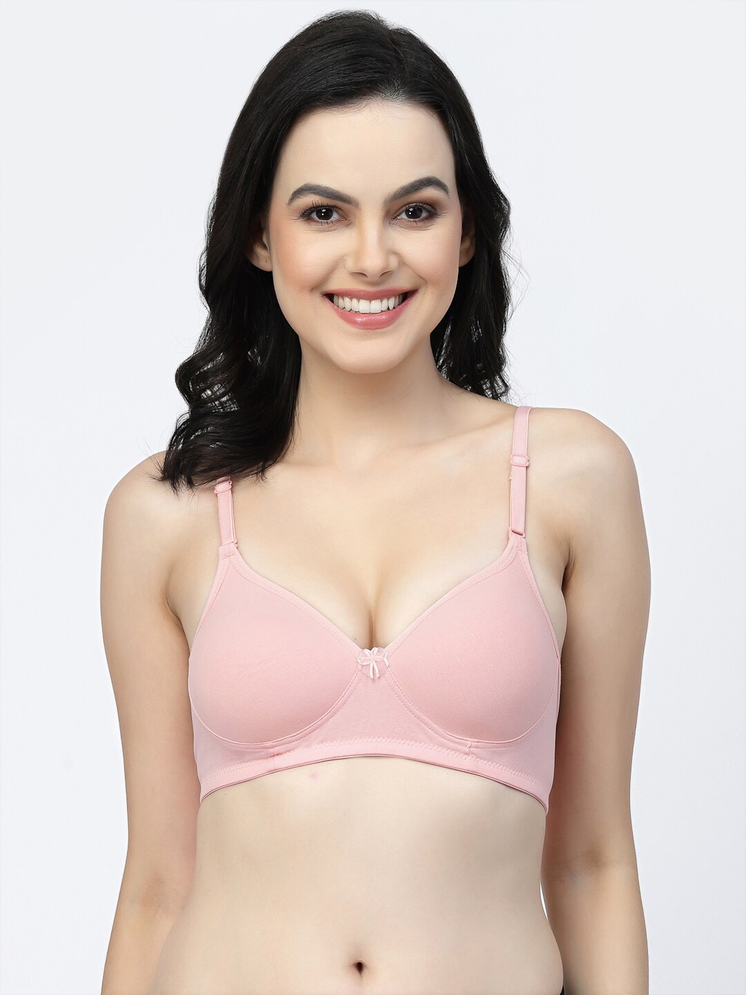 

Floret Full Coverage Lightly Padded Non-Wired Super Support T-Shirt Bra, Peach