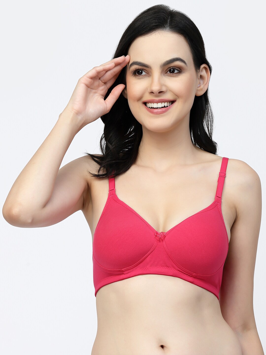 

Floret Full Coverage Lightly Padded Non-Wired Super Support T-Shirt Bra, Magenta