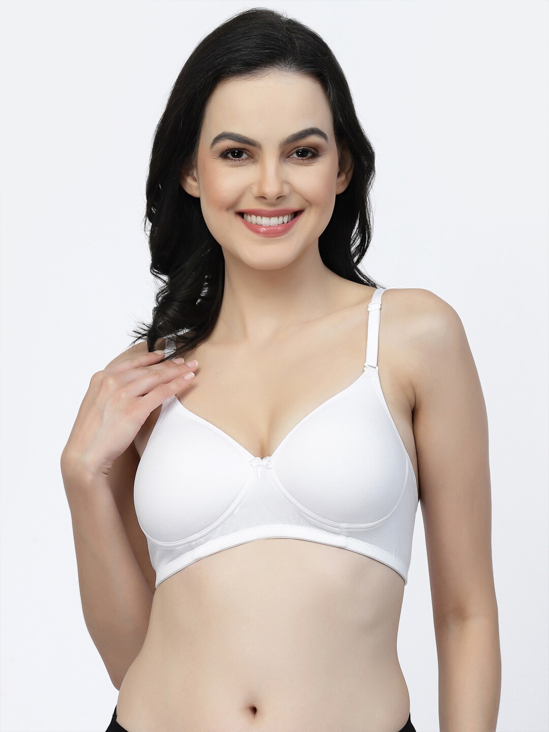 

Floret Full Coverage Lightly Padded Non-Wired Super Support T-Shirt Bra, White