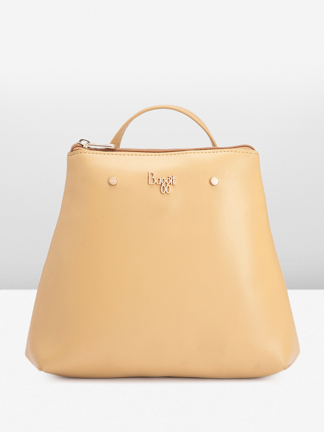 

Baggit Women Solid Mini Backpack, Yellow