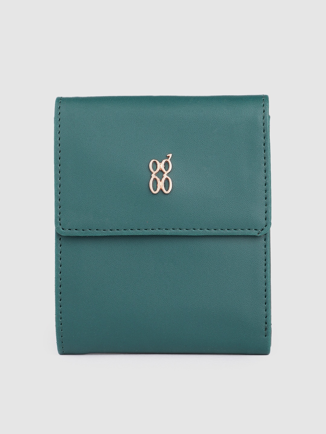 

Baggit Women Three Fold Wallet, Green