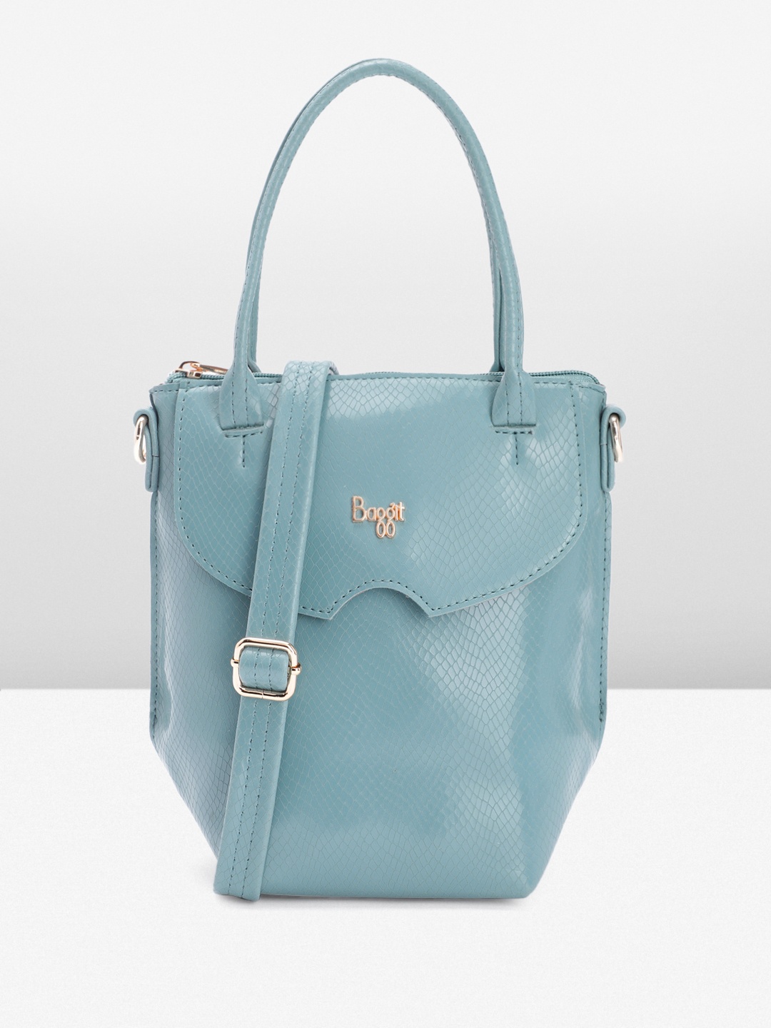 

Baggit Women Textured Handheld Bag, Blue