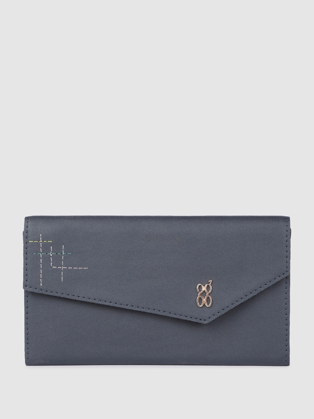 

Baggit Women Running Stitch Detail Envelope, Navy blue