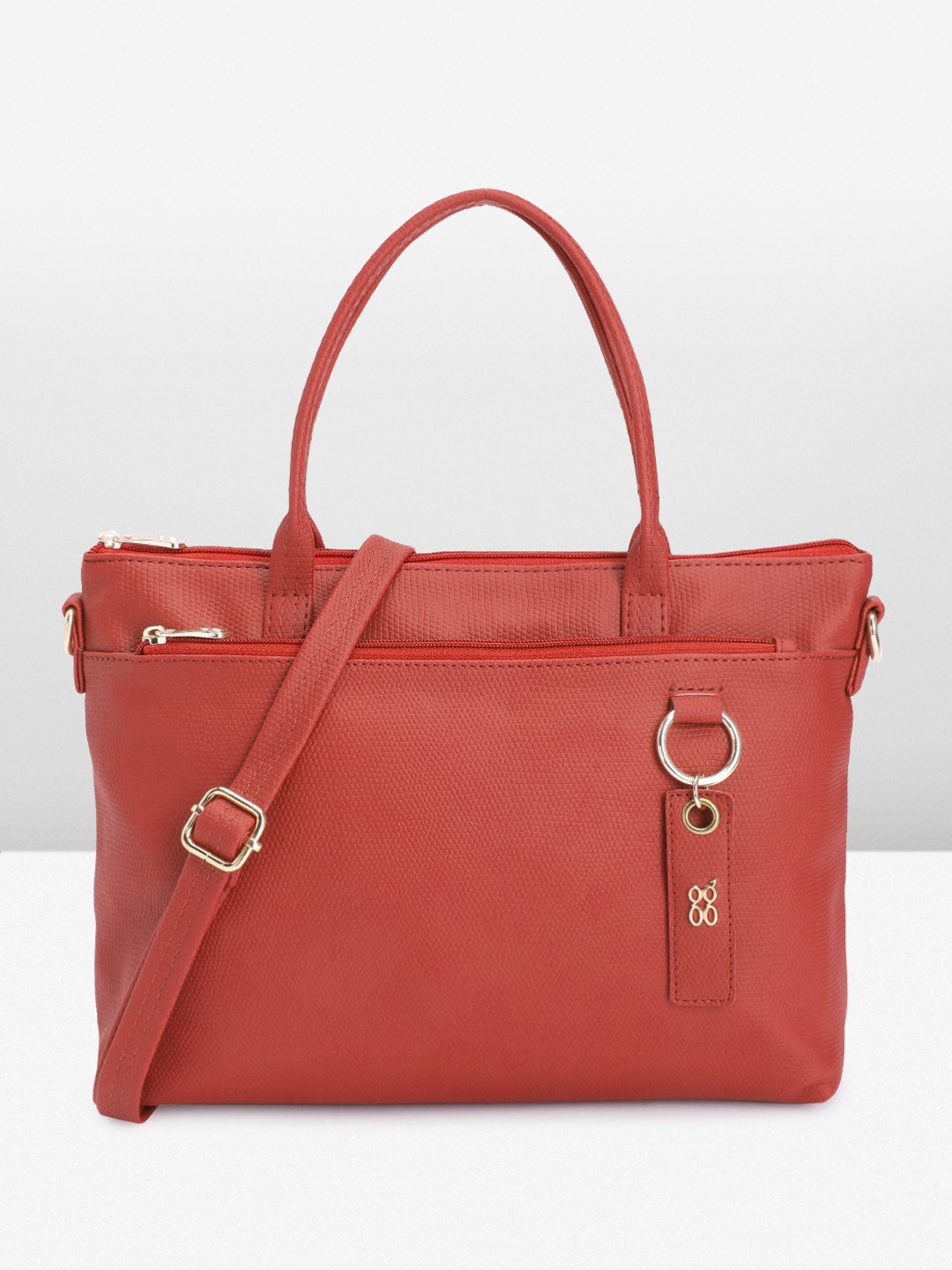 

Baggit Textured Handheld Bag, Red