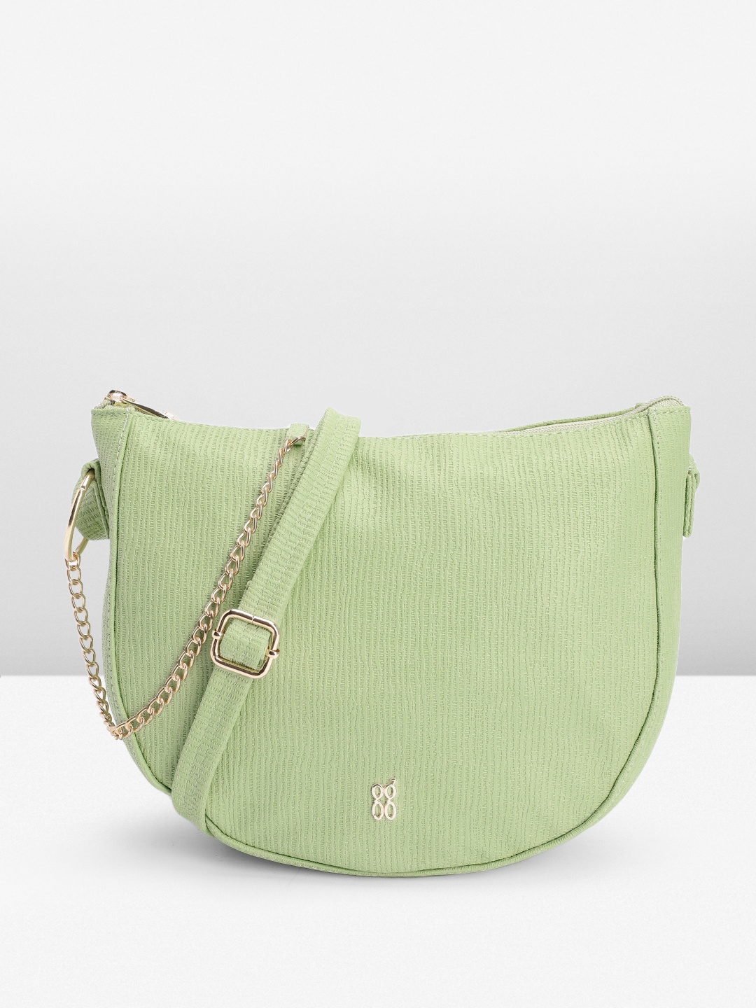 

Baggit Abstract Textured Sling Bag, Green