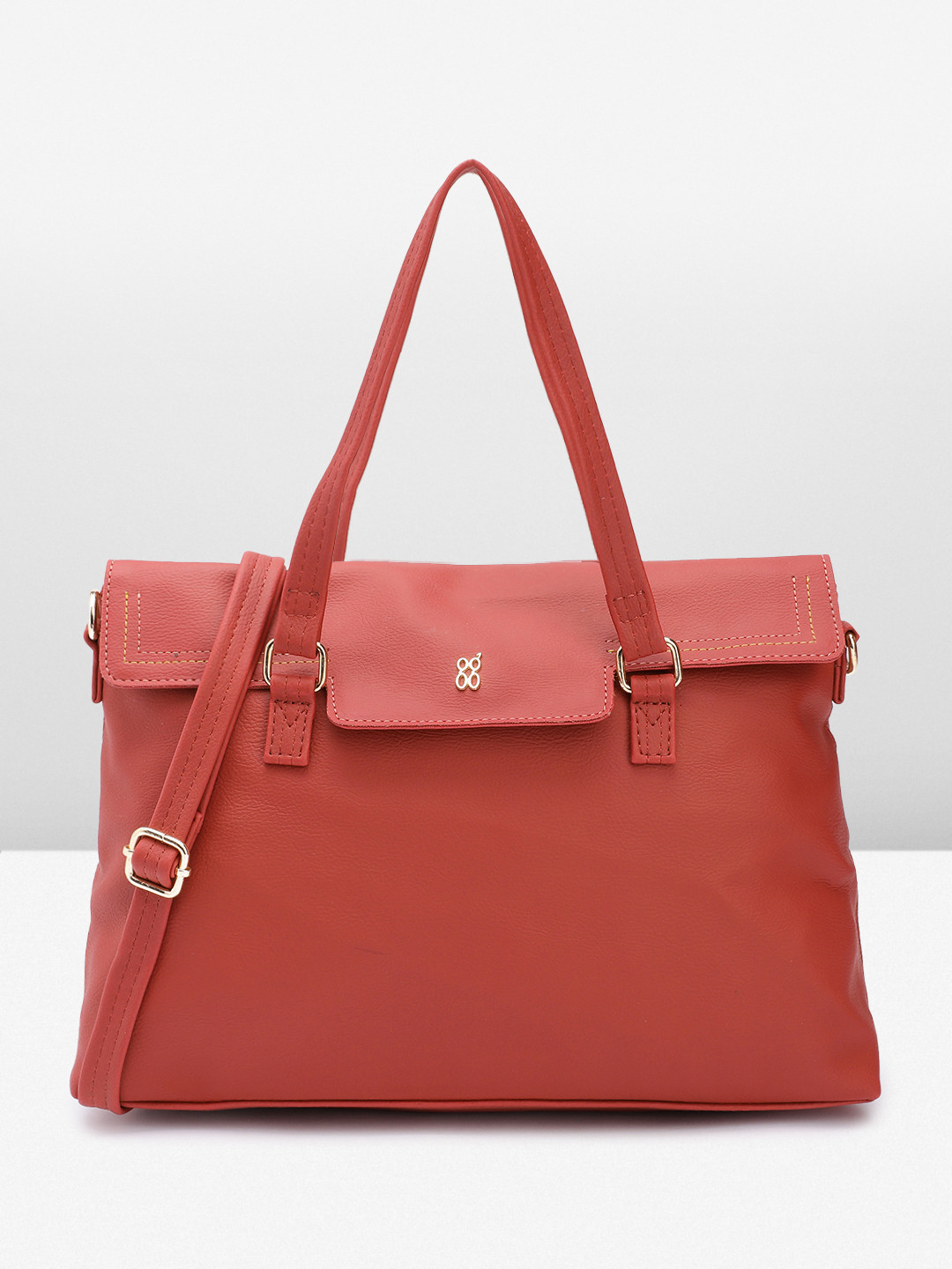 

Baggit Women Solid Handheld Bag, Red