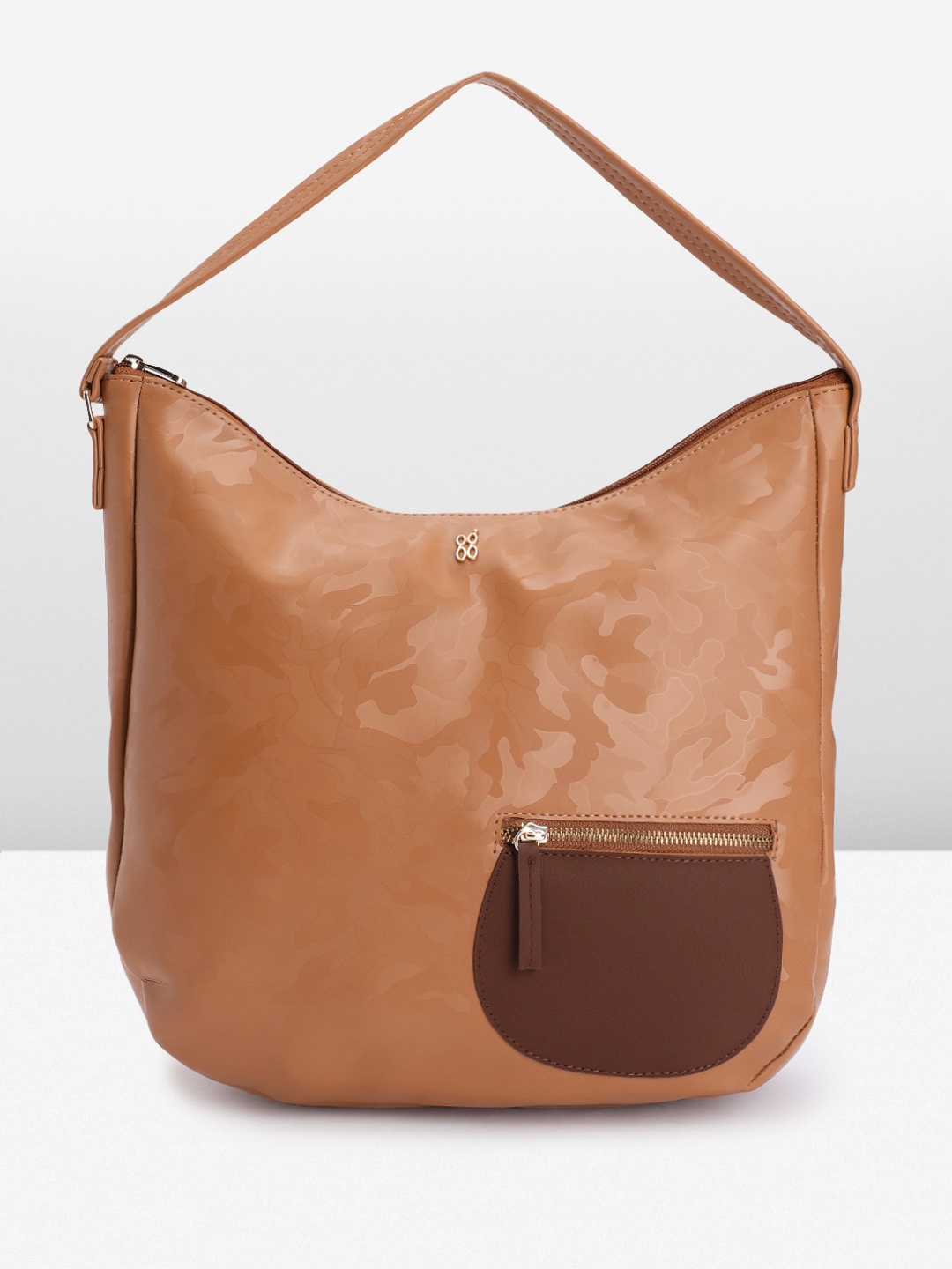

Baggit Printed Oversized Hobo Bag, Brown