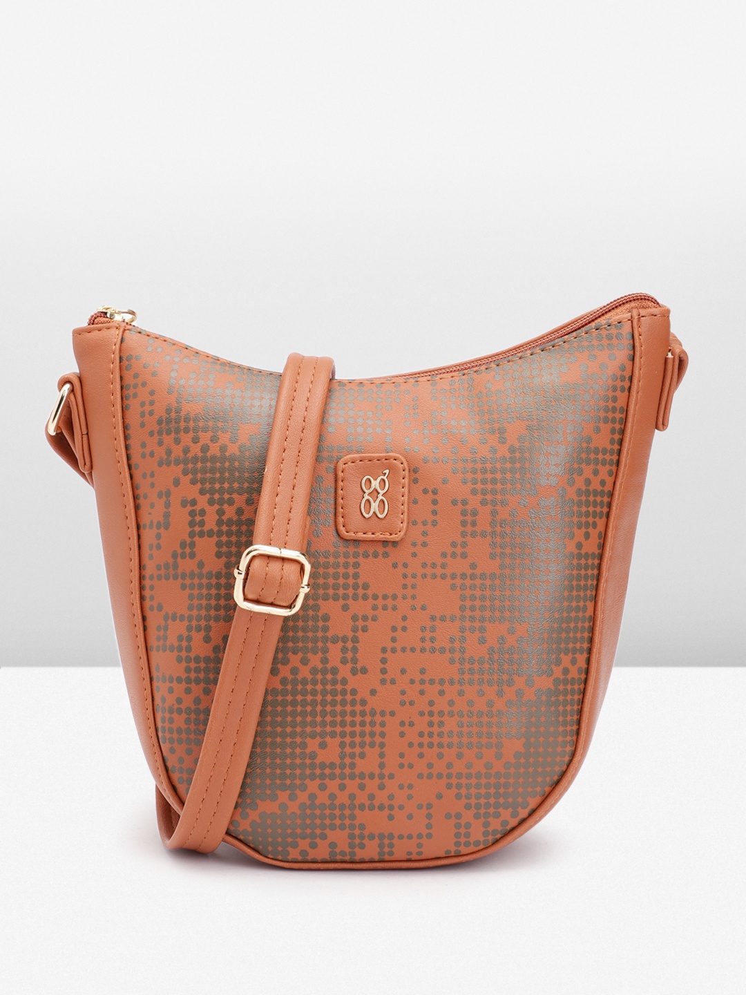 

Baggit Printed Sling Bag, Tan