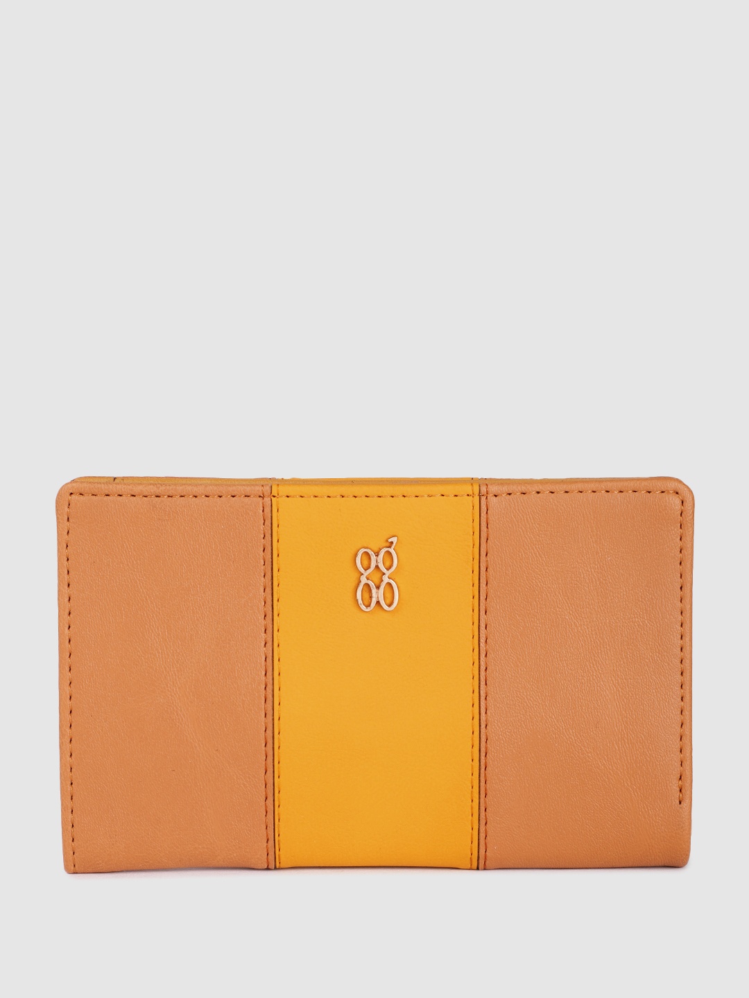 

Baggit Women Colourblocked Two Fold Wallet, Brown