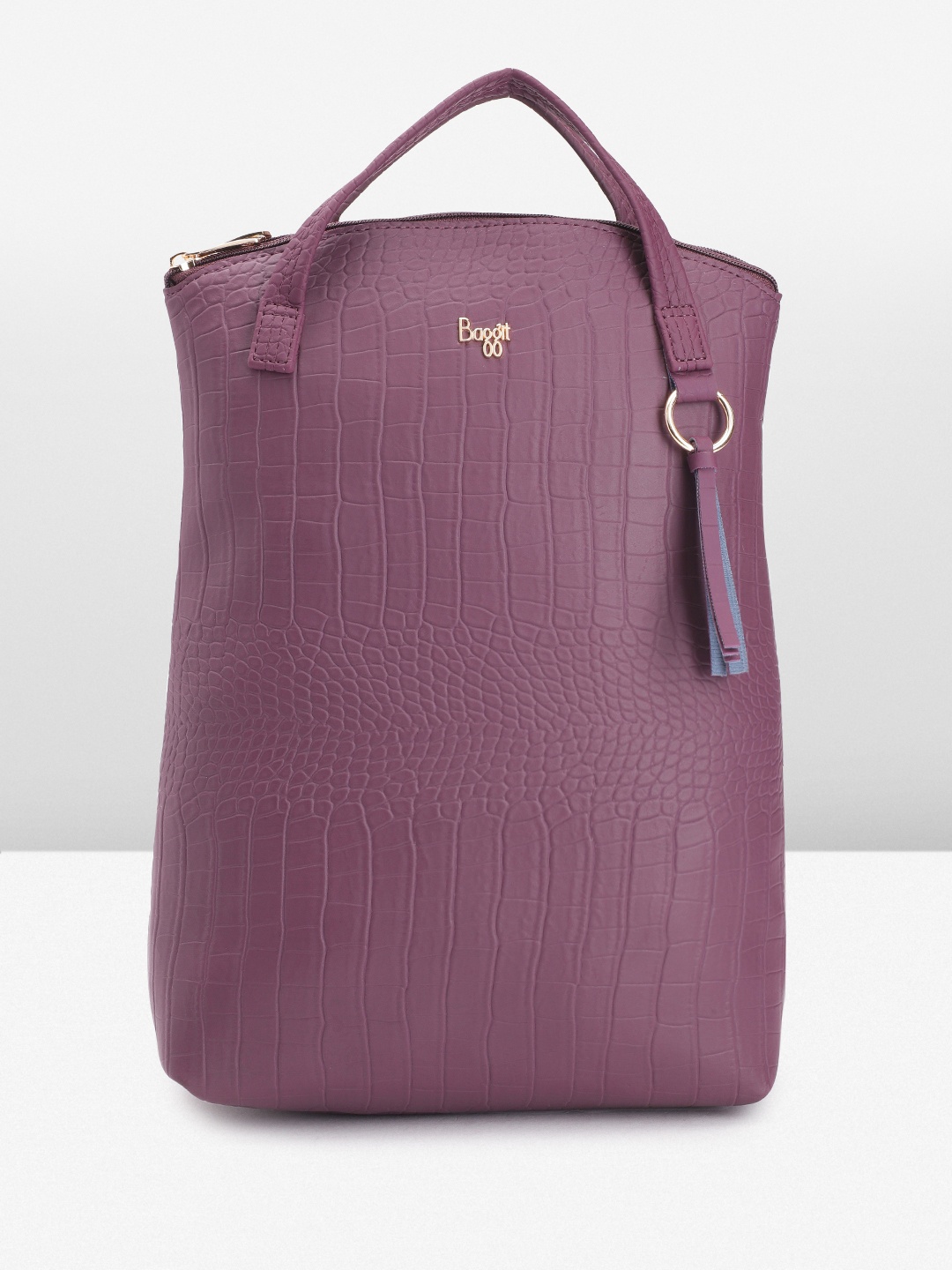 

Baggit Women Textured Backpack, Burgundy