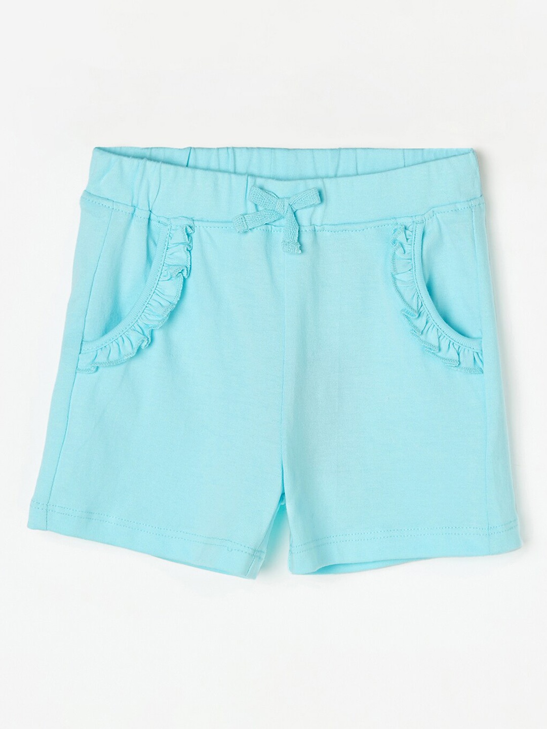 

Juniors by Lifestyle Girls Mid-Ries Pure Cotton Shorts, Blue