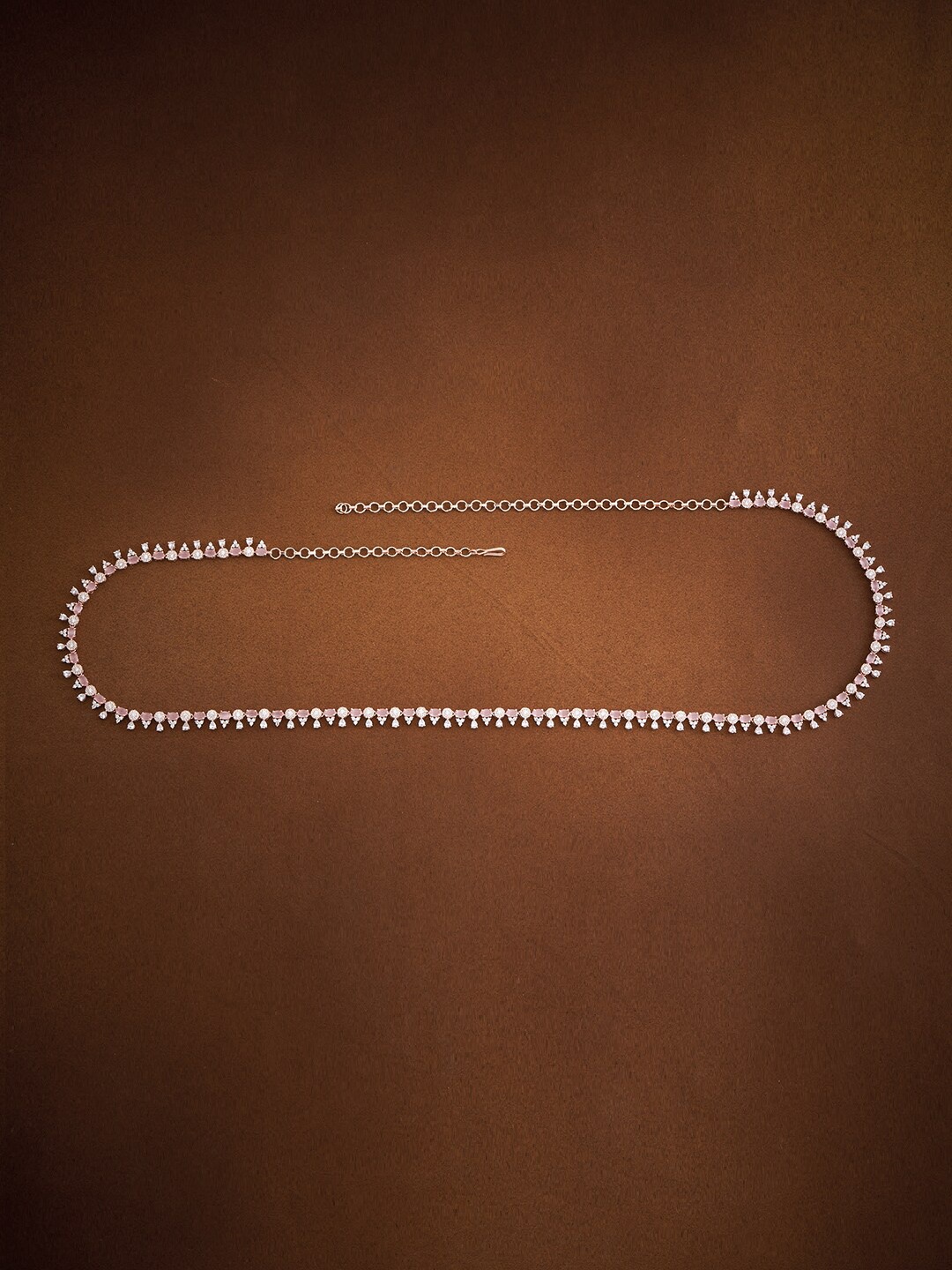 

Kushal's Fashion Jewellery CZ-Studded Kamarbandh, Rose gold