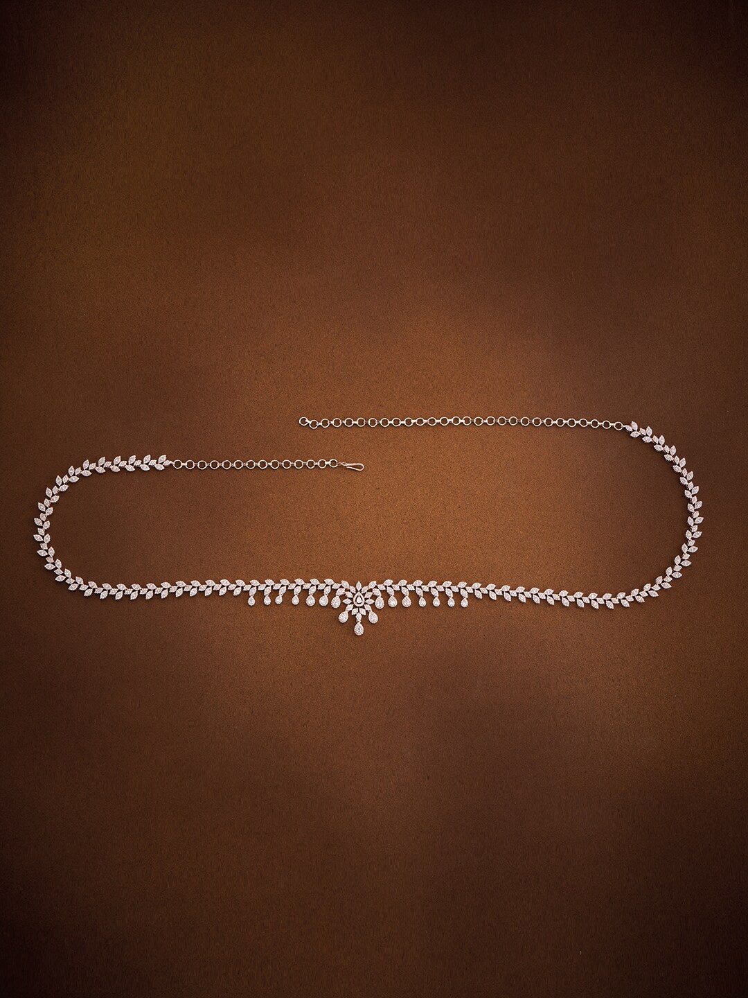 

Kushal's Fashion Jewellery CZ-Studded Kamarbandh, Rose gold