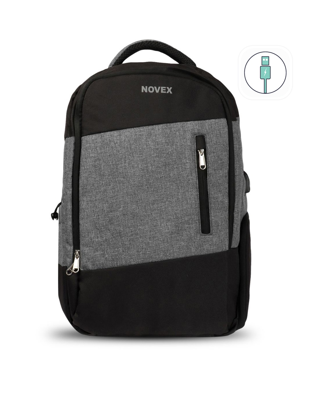 

NOVEX Bagpack with USB Charging Port, Grey