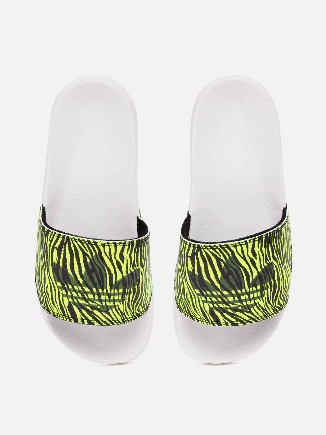 

ADIDAS Originals Women Abstract Printed Sliders with Brand Logo Detail, Green