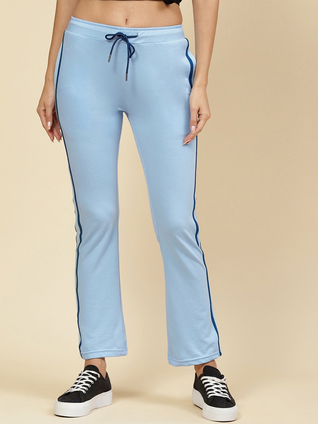 

Monte Carlo Women Mid-Rise Sports Track Pants, Blue