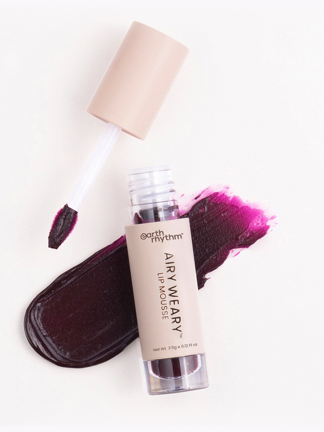 

Earth Rhythm Long Wear Airy Weary Matte Lip Mousse Lipstick 3.5ml - Plume, Purple