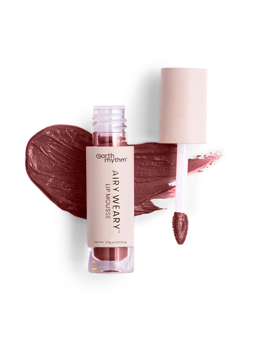 

Earth Rhythm Long Wear Airy Weary Matte Lip Mousse Lipstick 3.5ml - Travly, Brown