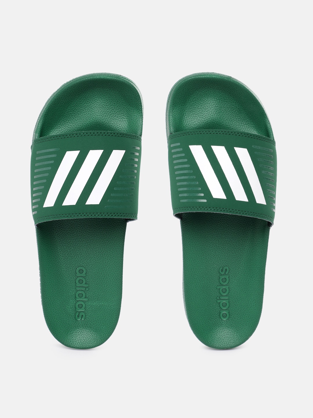 

ADIDAS Men Brand Logo Printed Sliders, Green