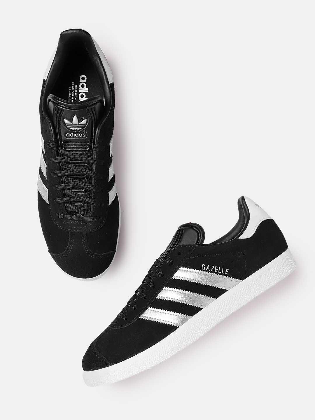 

ADIDAS Originals Women Striped Detail Suede GAZELLE Sneakers, Black