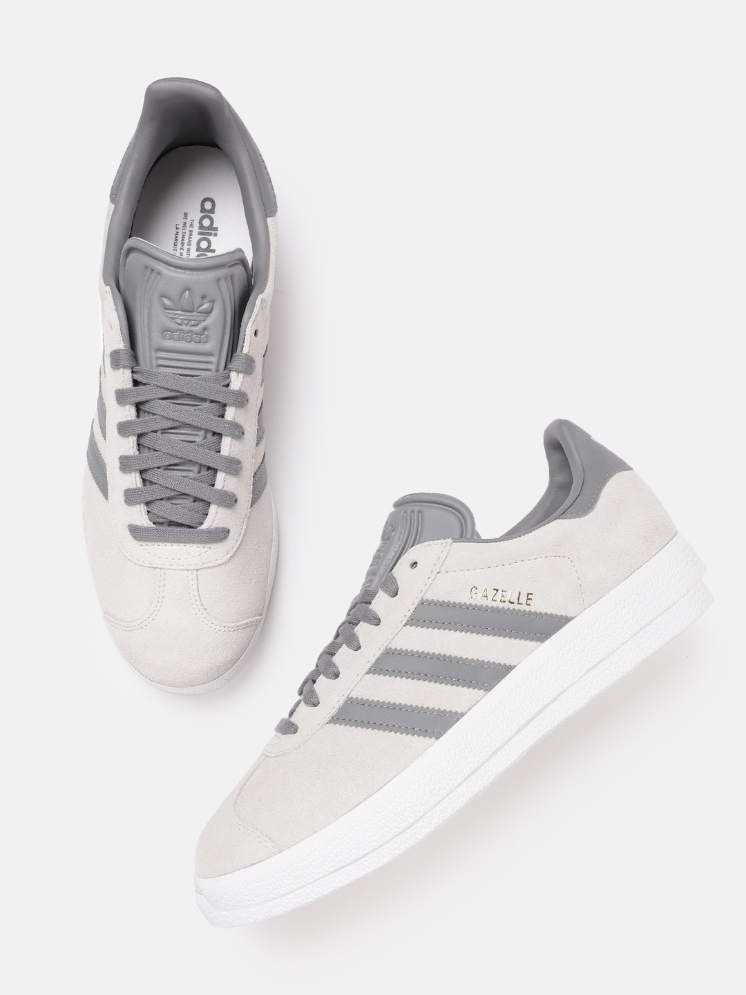 

ADIDAS Originals Men Striped Suede GAZELLE Sneakers, Grey