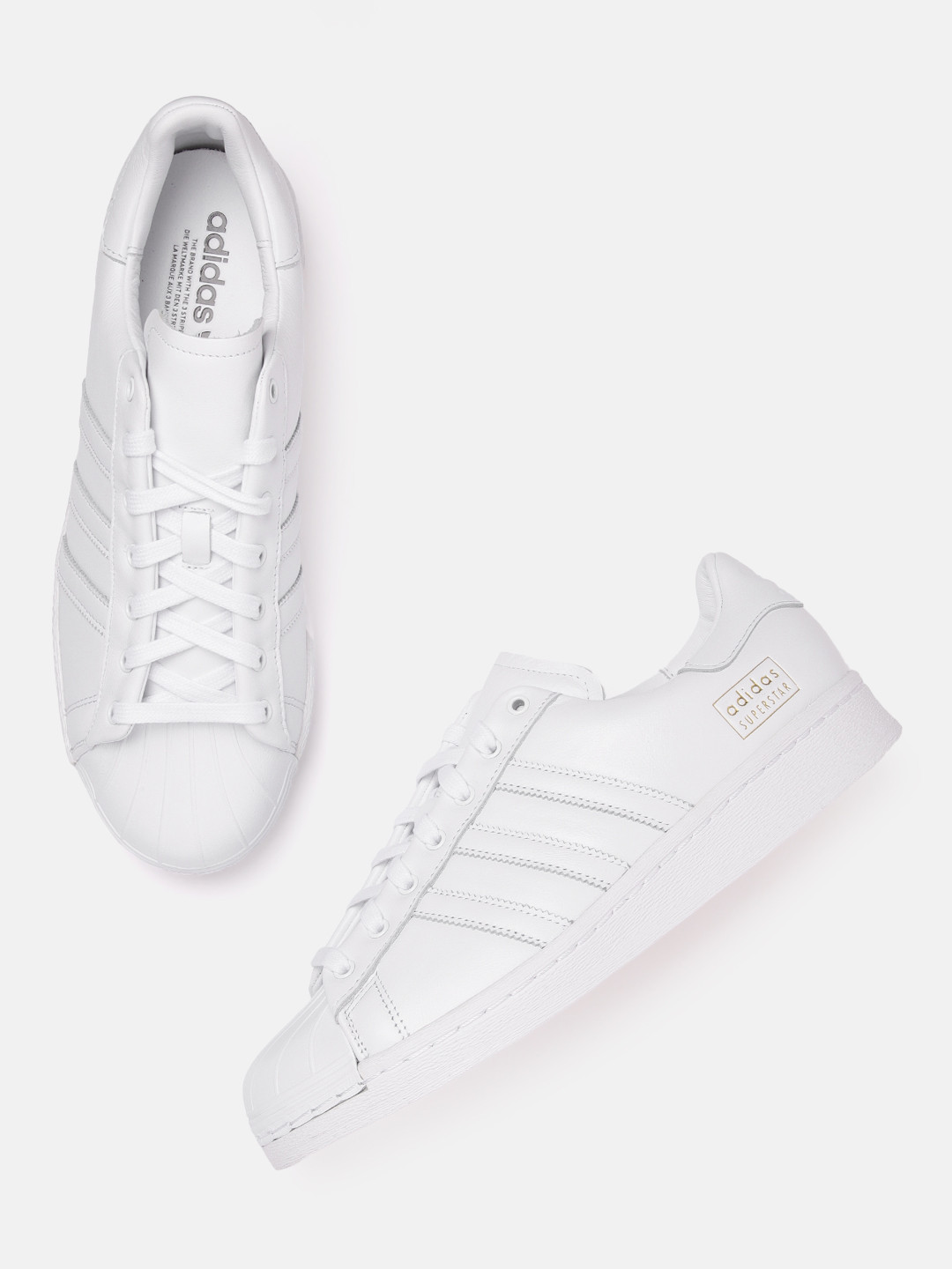 

ADIDAS Originals Unisex Superstar Lux Leather Sneakers, White