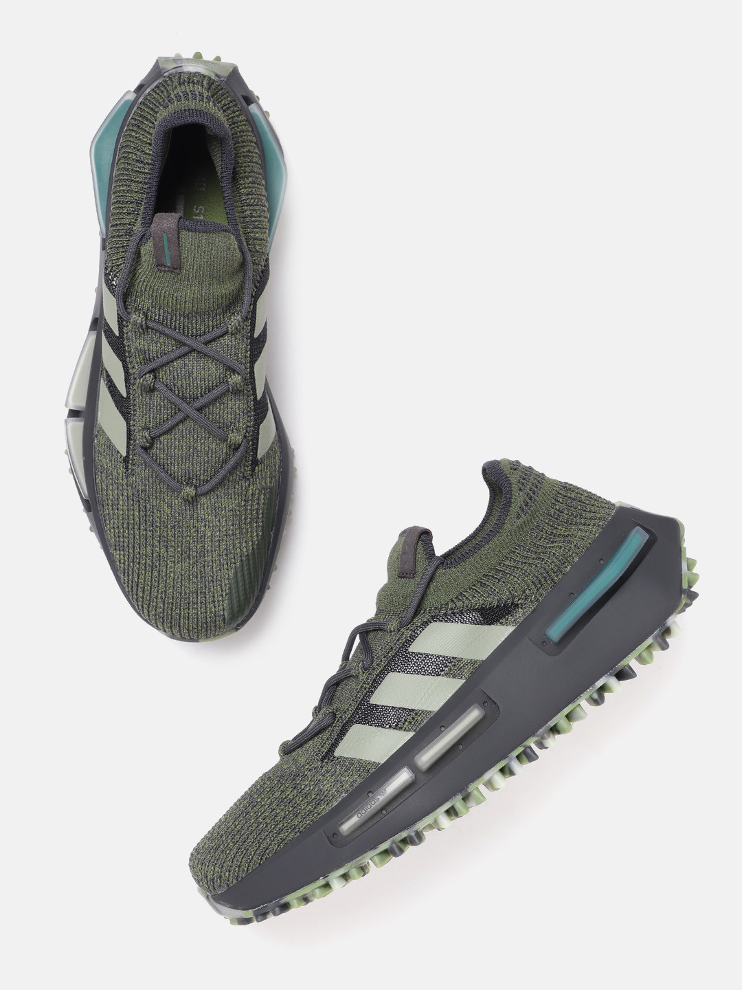 

ADIDAS Originals Men Woven Design NMD_S1 Sneakers, Green