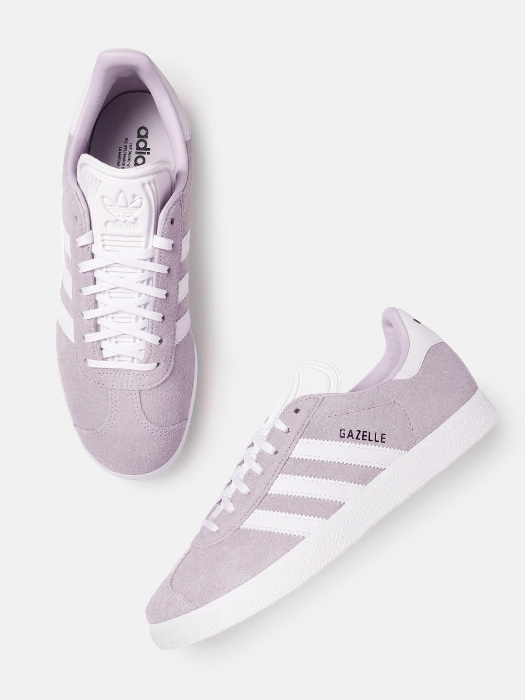 

ADIDAS Originals Women Striped Detail Suede GAZELLE Sneakers, Lavender