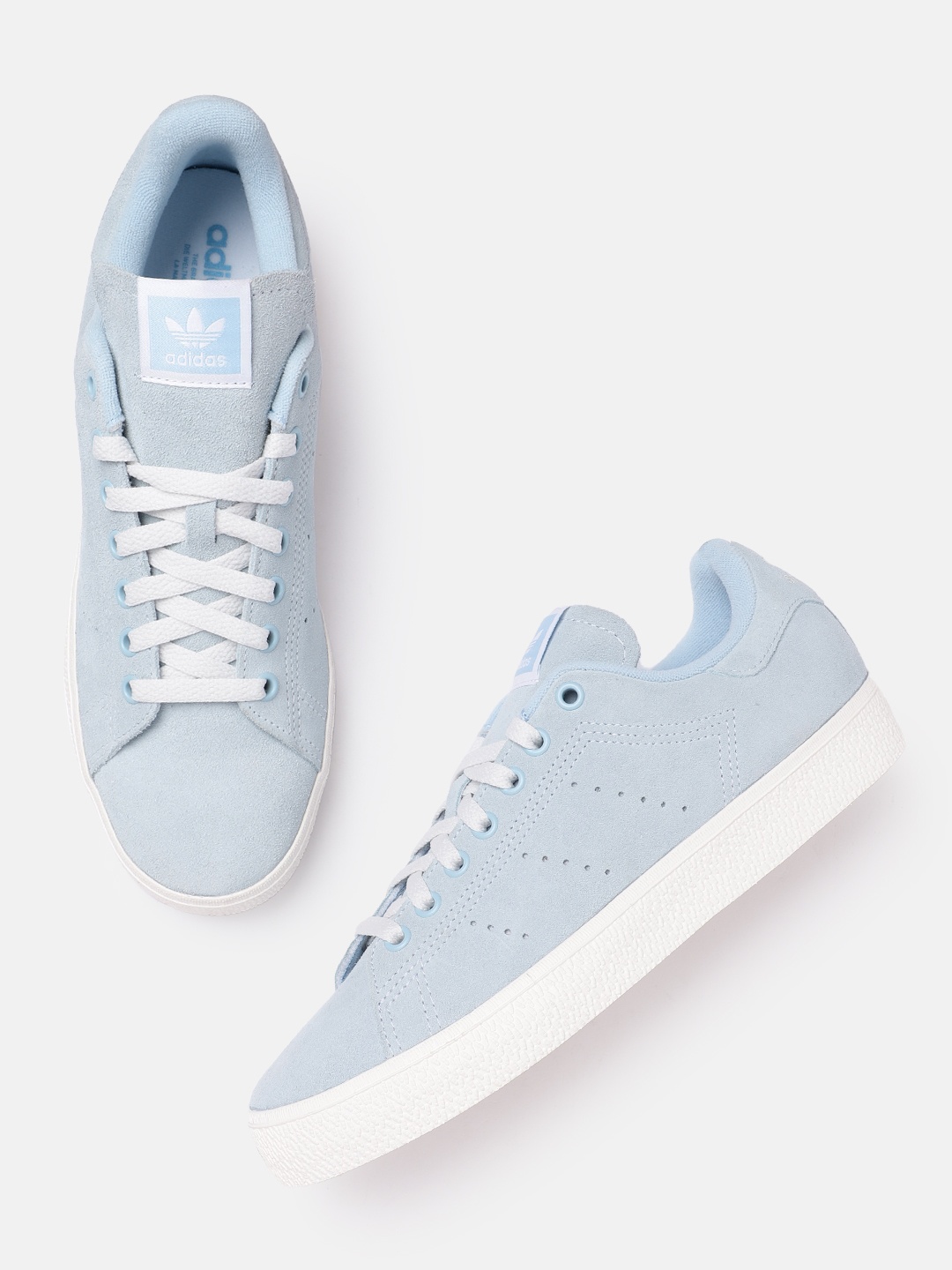 

ADIDAS Originals Women Round-Toe Suede Stan Smith CS Sneakers, Blue