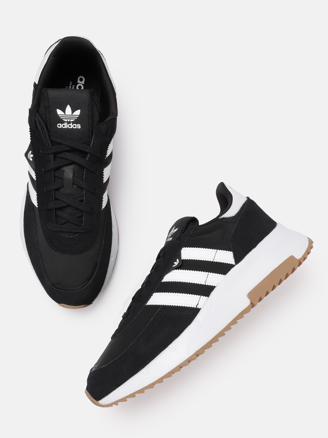 

ADIDAS Originals Men Striped Detail Retropy F2 Sneakers, Black