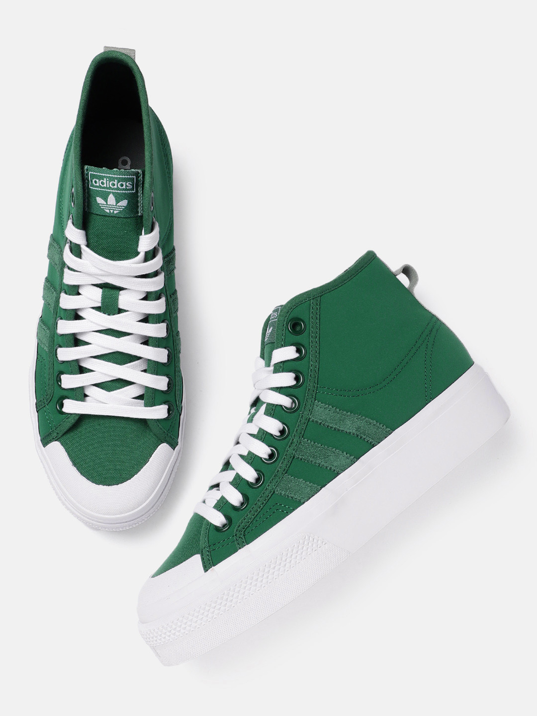 

ADIDAS Originals Women Mid-Top Nizza Platform Sneakers, Green
