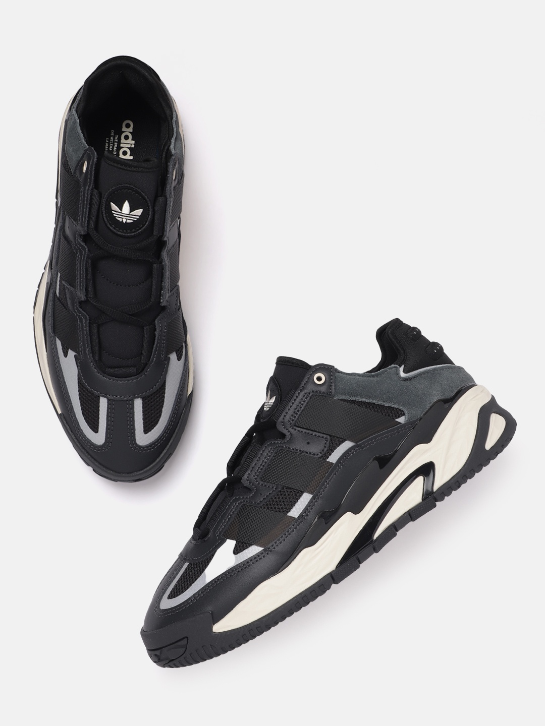 

ADIDAS Originals Men Woven Design Niteball Sneakers, Black