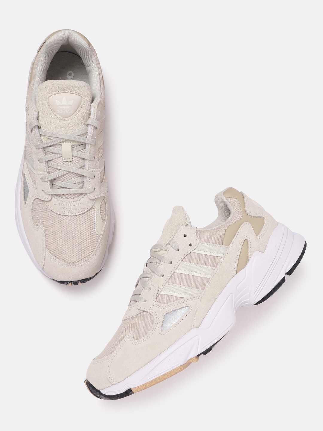 

ADIDAS Originals Women Woven Design FALCON Sneakers, Beige