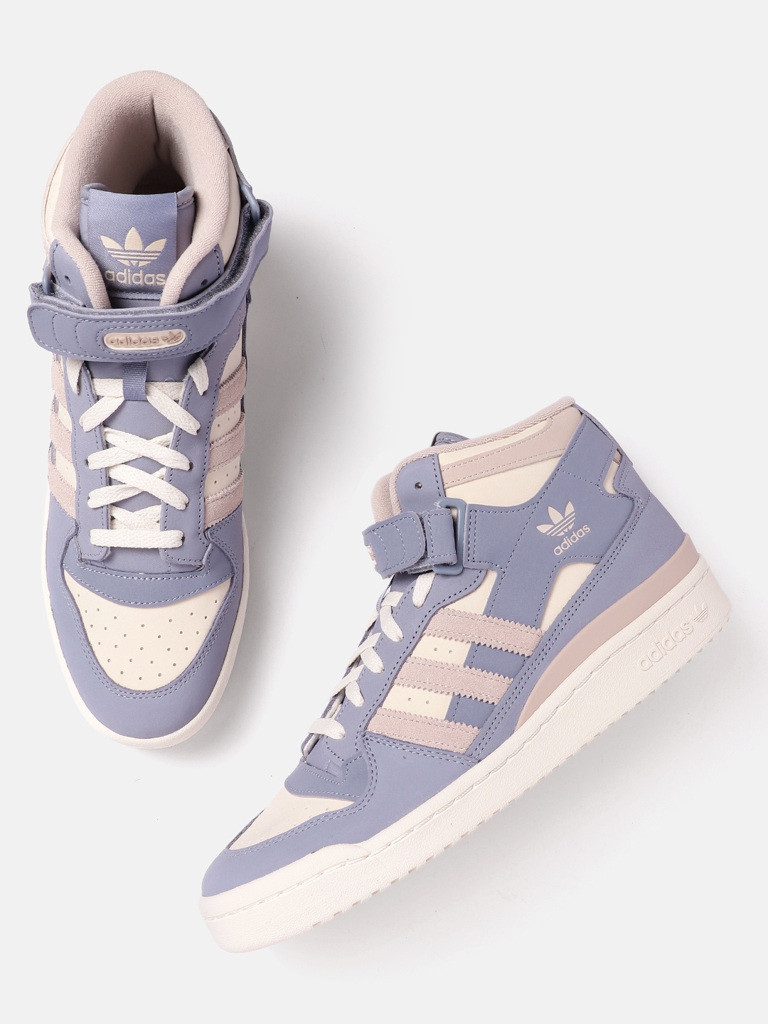 

ADIDAS Originals Women Leather FORUM MID Top Sneakers, Blue