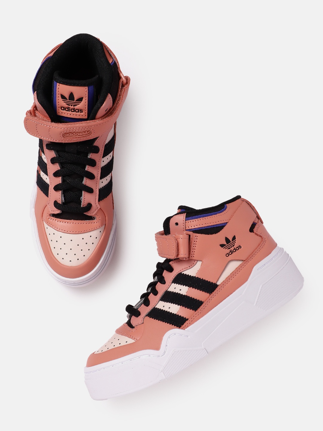 

ADIDAS Originals Women Colourblocked Forum Bonega 2B Mid-Top Sneakers, Rose
