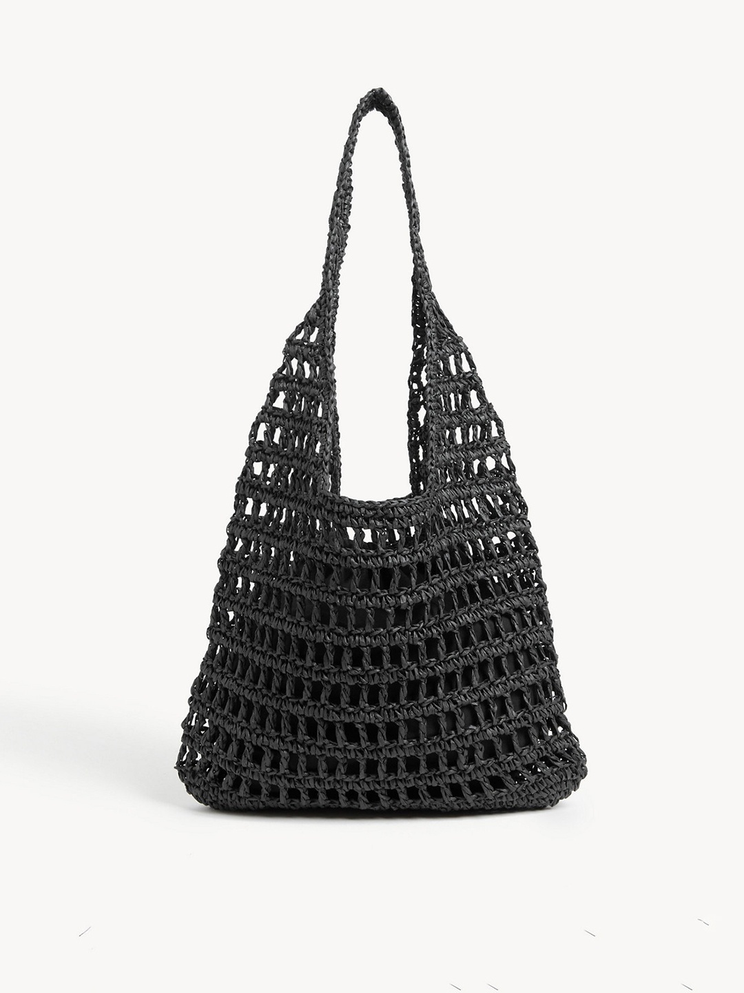 

Marks & Spencer Self Design Bucket Hobo Bag, Black