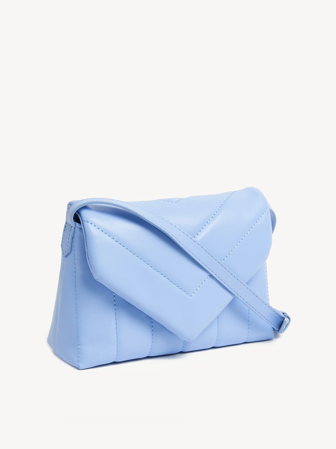 

Marks & Spencer Quilted Structured Sling Bag, Blue