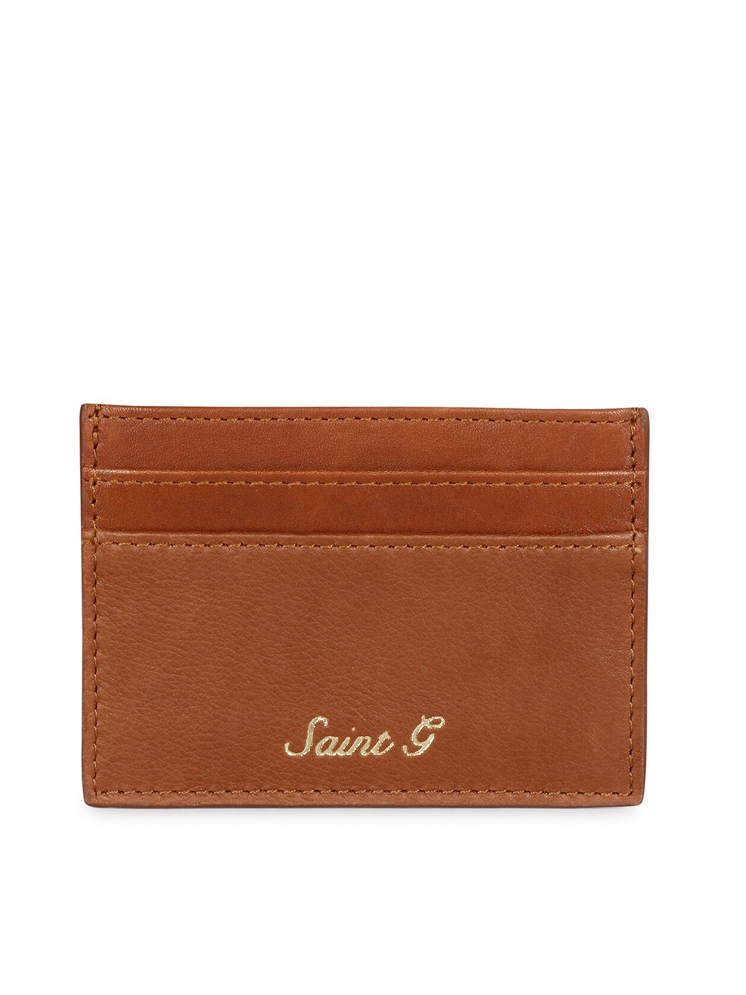 

Saint G Men Genuine Leather Card Holder, Tan