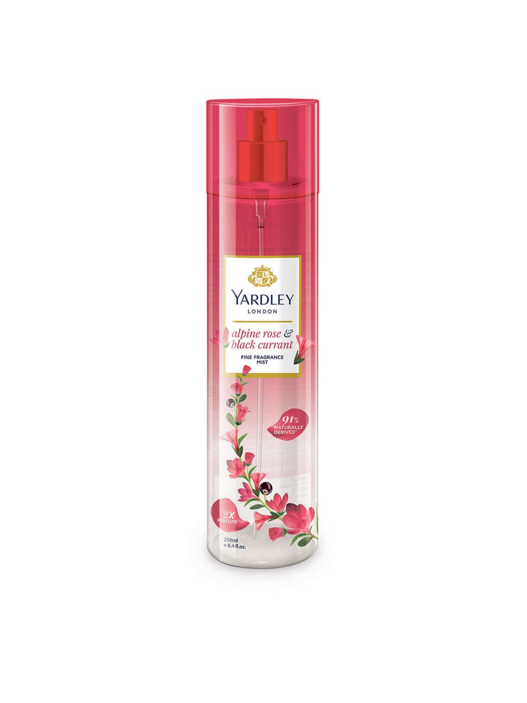 

YARDLEY LONDON Alpine Rose & Black Currant Fine Fragrance Mist - 250 ml, Transparent